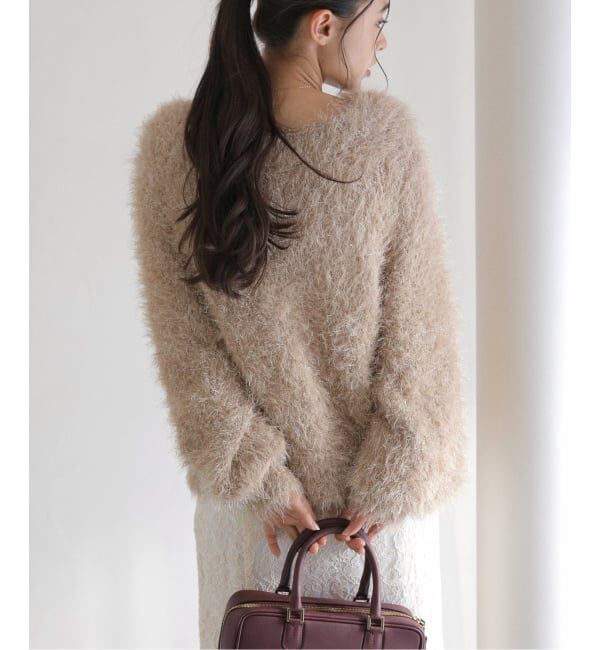  「【洗える】2WAYフェザーニット」|ニット・セーター|