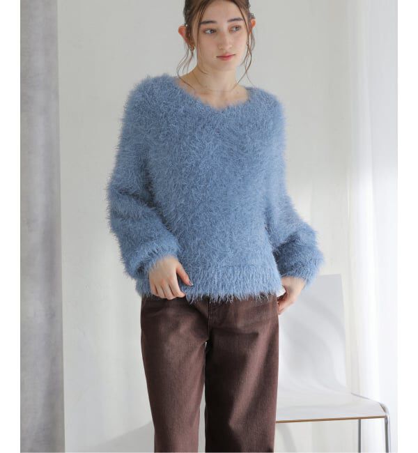  「《追加》【洗える】2WAYフェザーニット」|ニット・セーター|