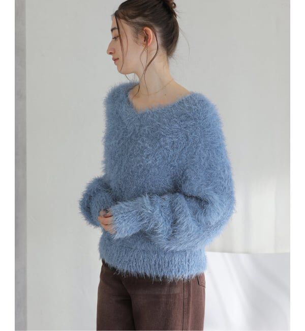  「《追加》【洗える】2WAYフェザーニット」|ニット・セーター|