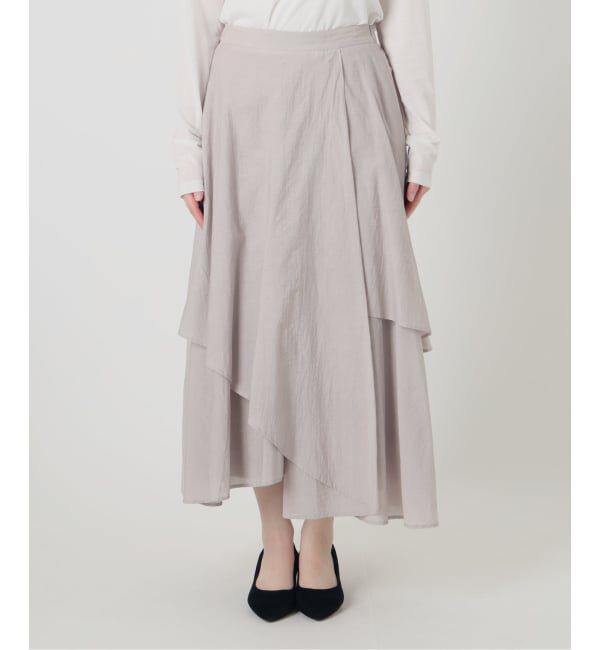  「《予約》【洗える】シアーランダムフレアスカート」|スカート|