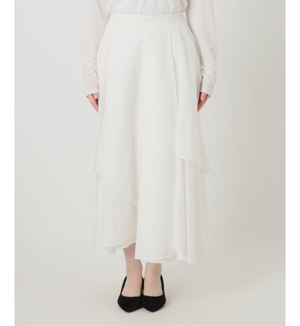  「《予約》【洗える】シアーランダムフレアスカート」|スカート|