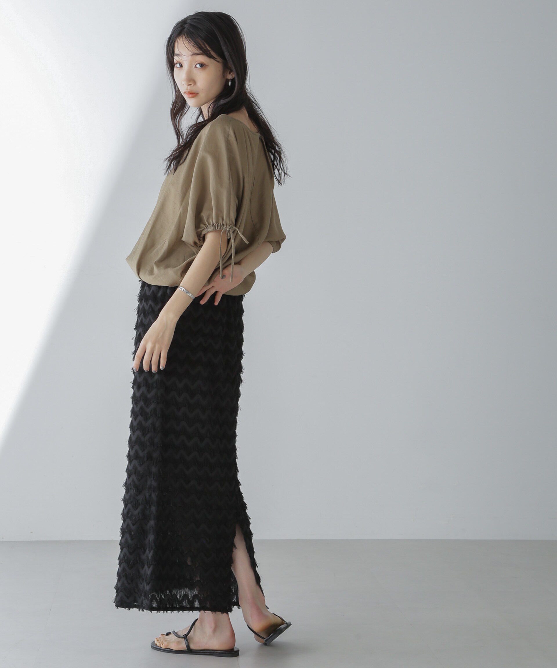 nano･universe「バルーンシルエットブラウス」|シャツ・ブラウス|