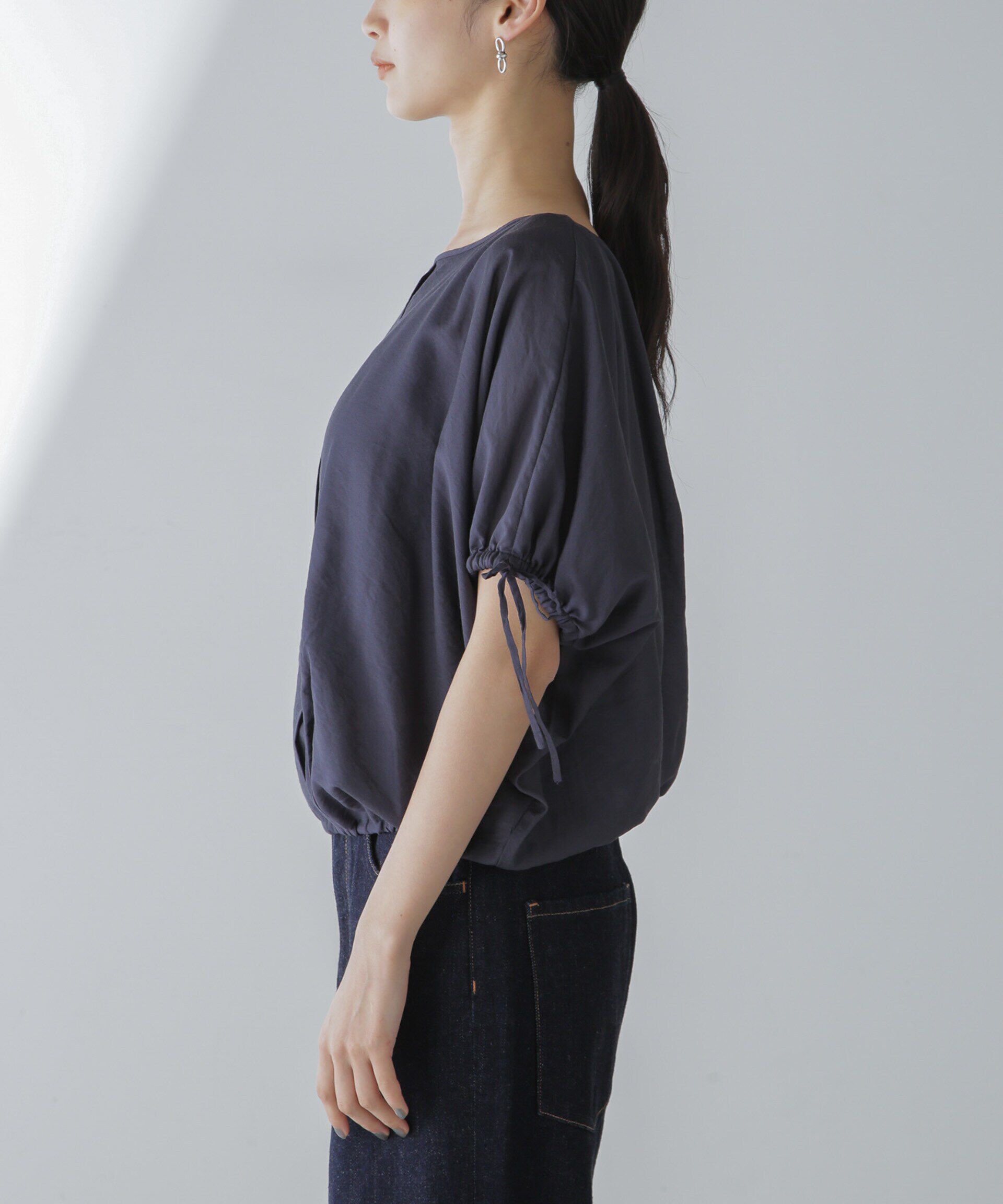 nano･universe「バルーンシルエットブラウス」|シャツ・ブラウス|