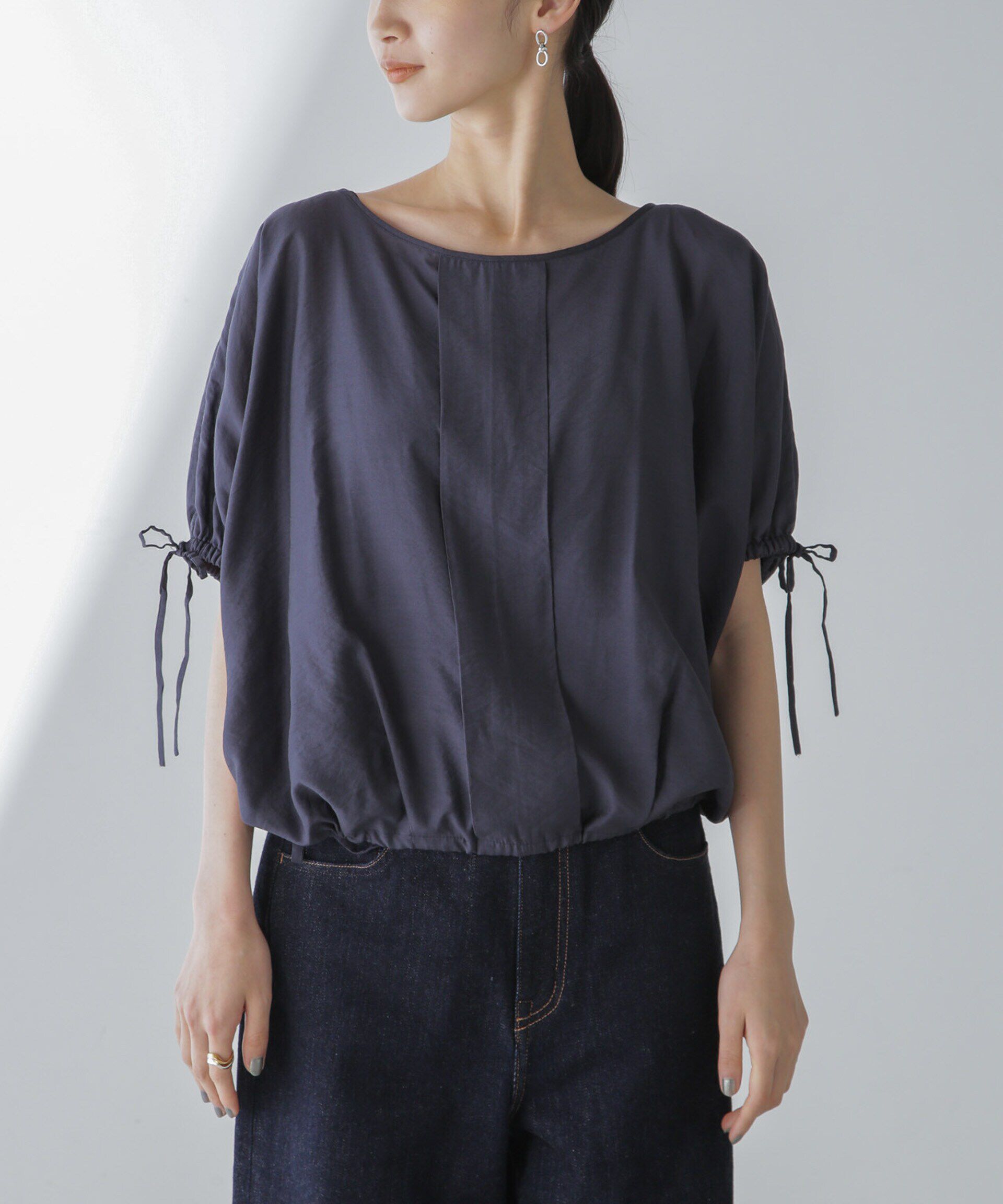 nano･universe「バルーンシルエットブラウス」|シャツ・ブラウス|