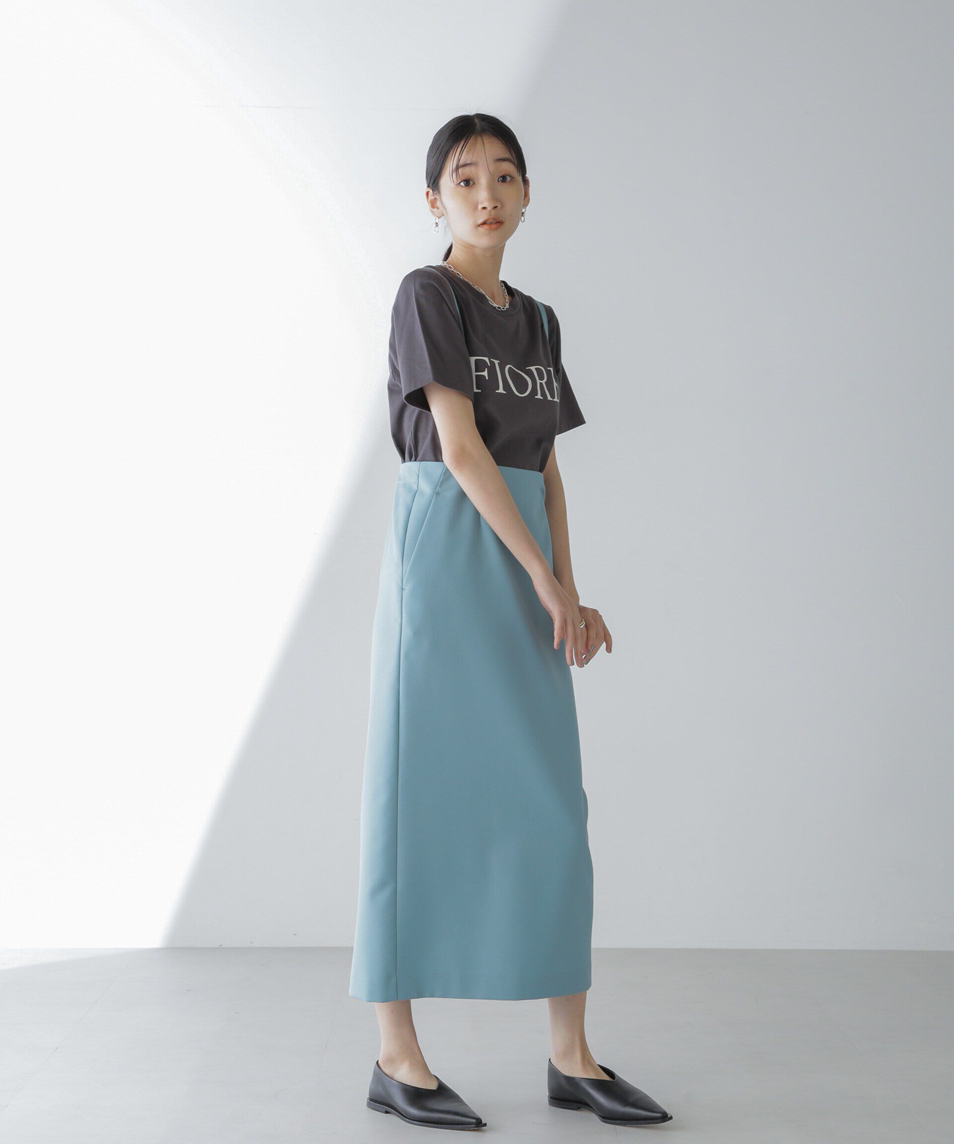 nano･universe「サスペンダースカート」|スカート|