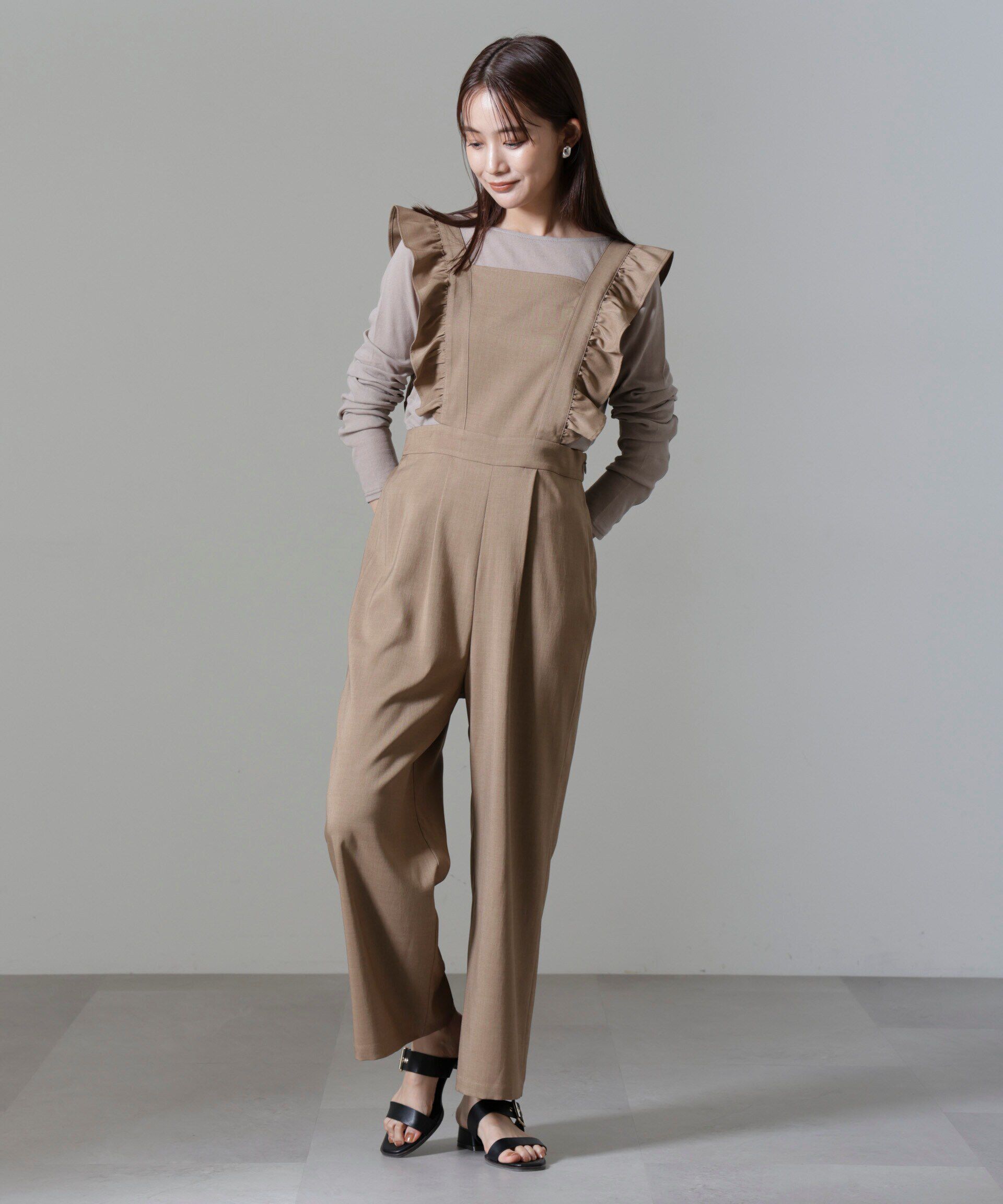 nano･universe「フリルスリーブオールインワン」|ワンピース|