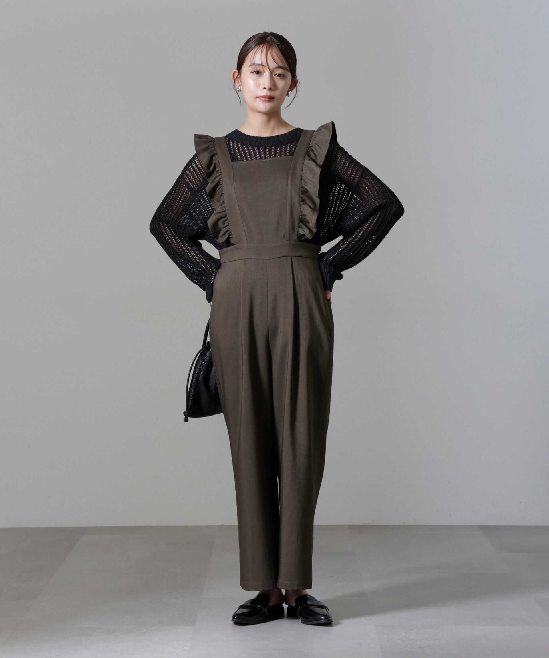 nano･universe「フリルスリーブオールインワン」|ワンピース|