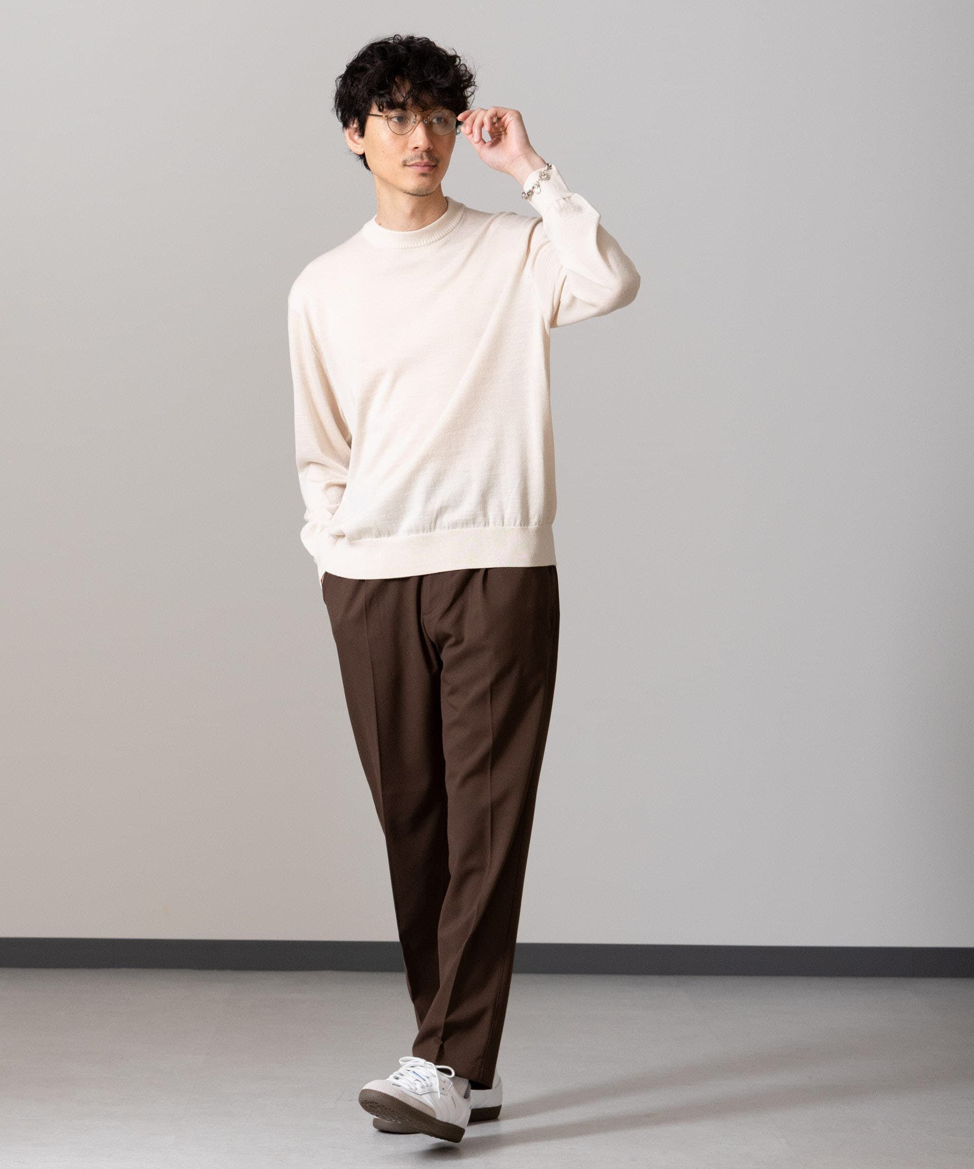 nano･universe「「毛玉レスニット」 ファインゲージクルーネック」|ニット・セーター|