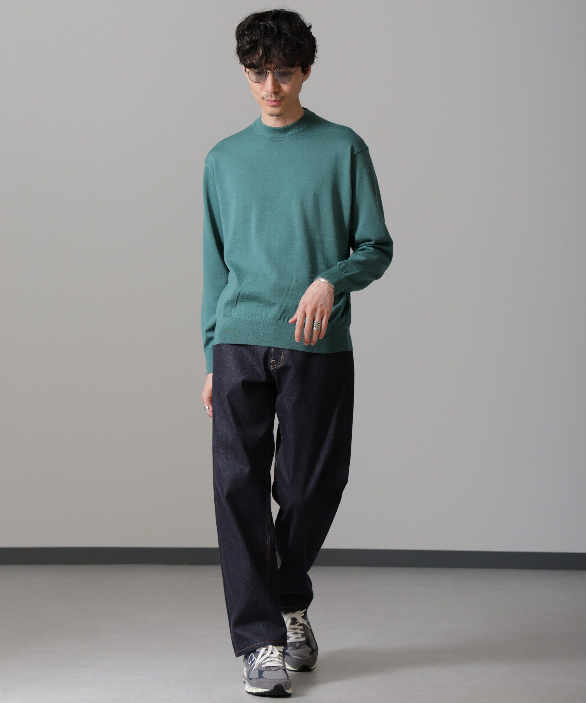 nano･universe「「毛玉レスニット」 ファインゲージクルーネック」|ニット・セーター|