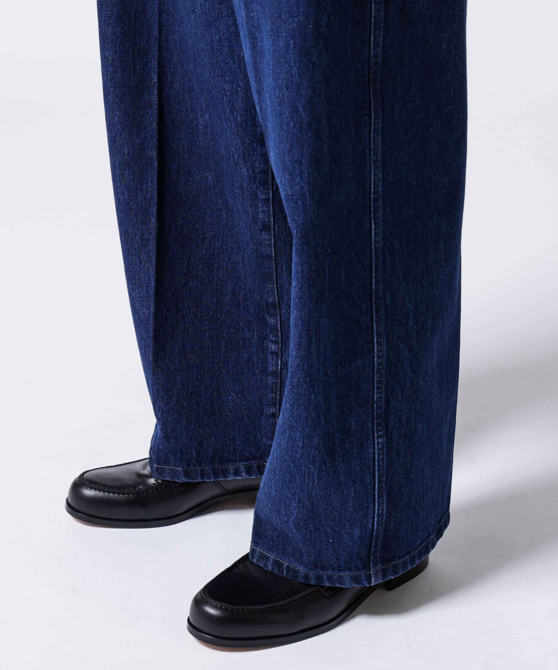 nano･universe「「ASSEMBLANC」ラップディティールデニムトラウザー」|チノ|