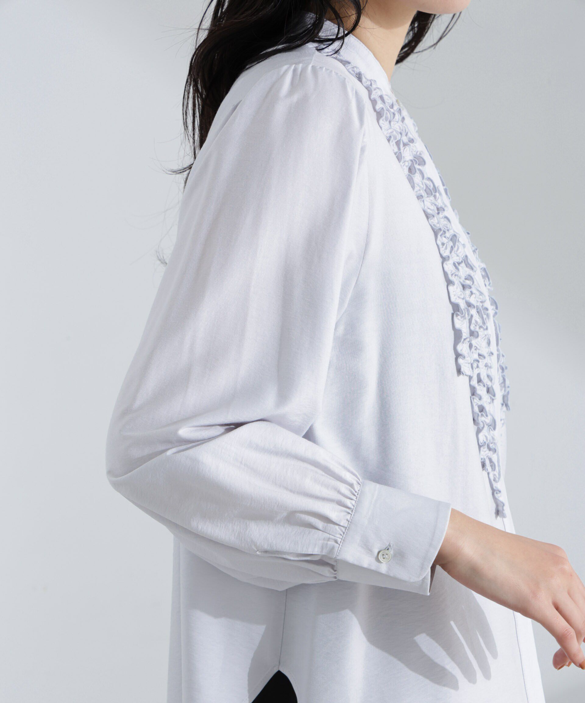 nano･universe「フリルブラウス」|シャツ・ブラウス|