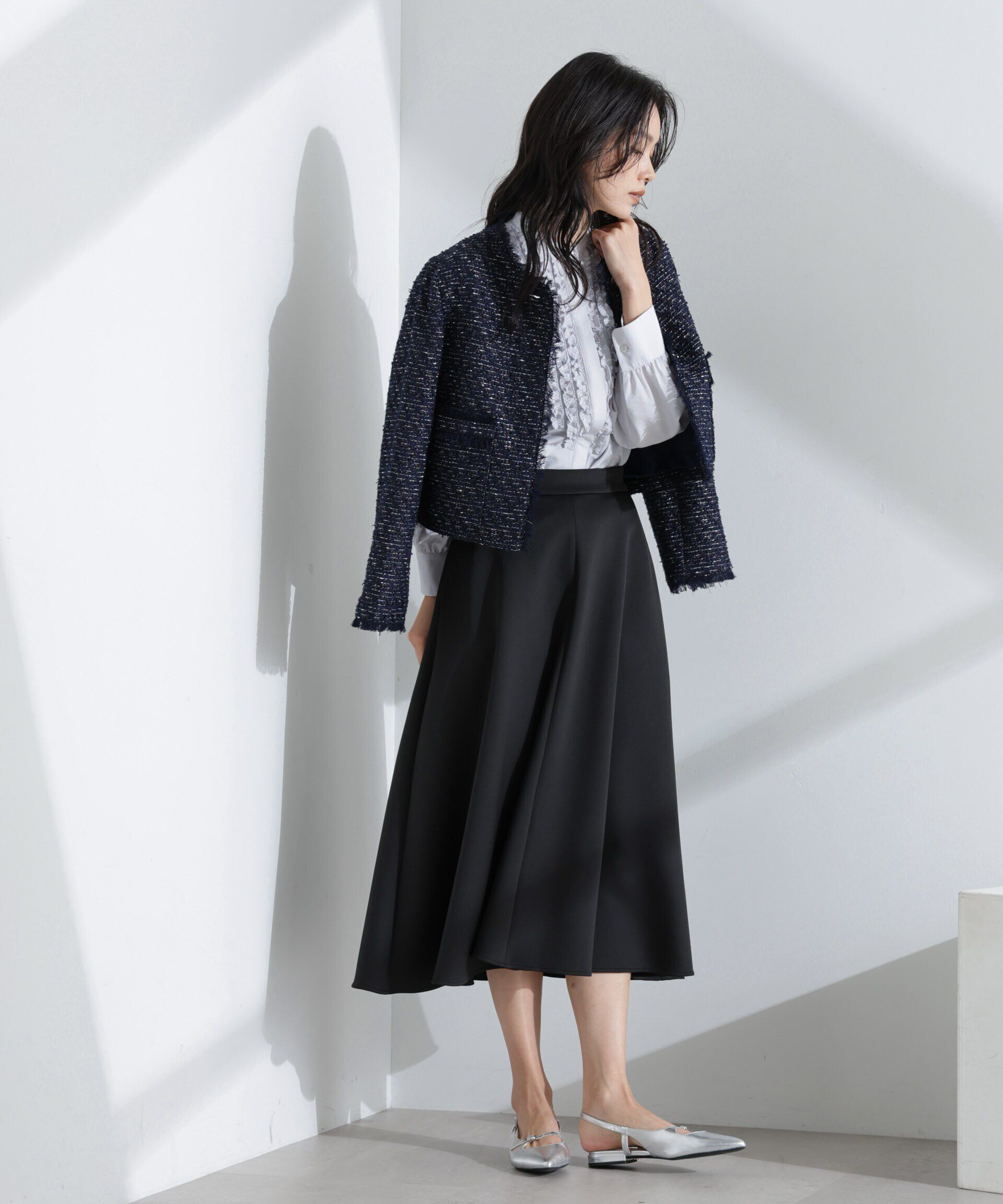 nano･universe「フリルブラウス」|シャツ・ブラウス|