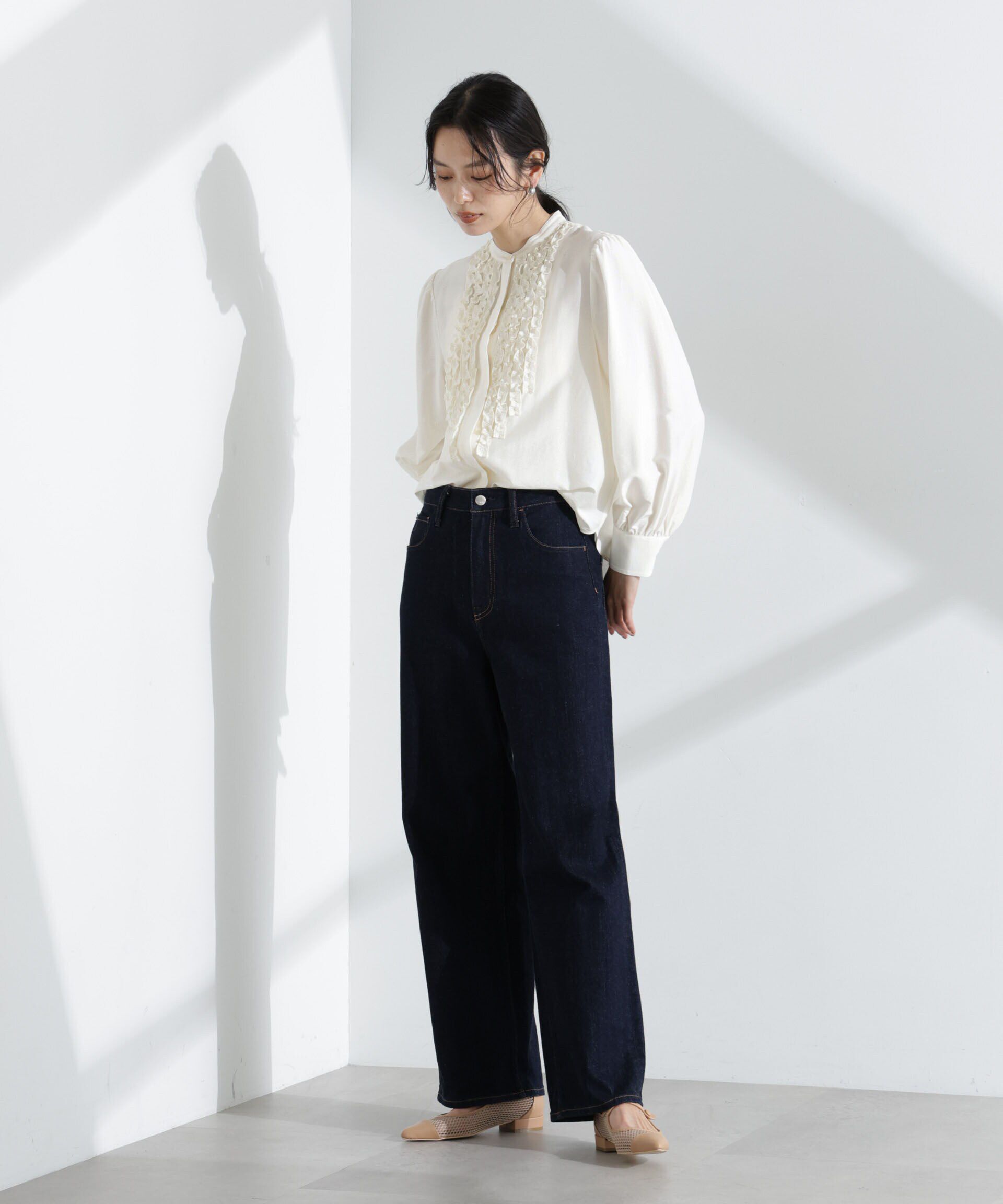 nano･universe「フリルブラウス」|シャツ・ブラウス|