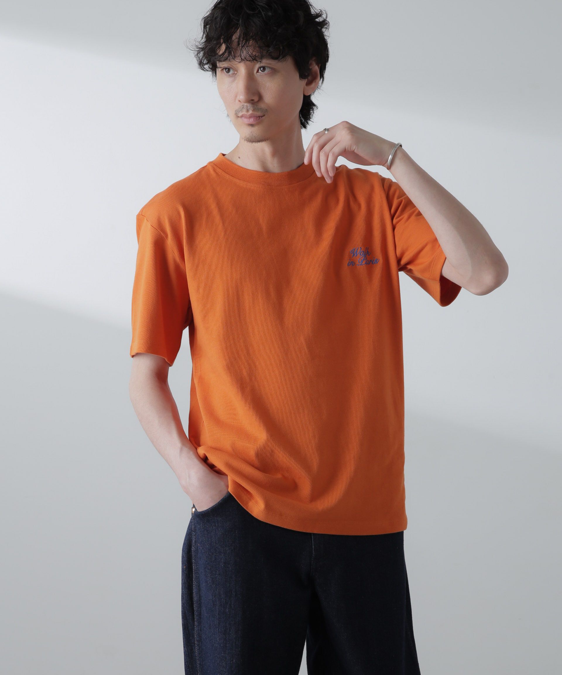 nano･universe「Walk in Paris/Le T-shirt mandarine brode」|Tシャツ・カットソー|