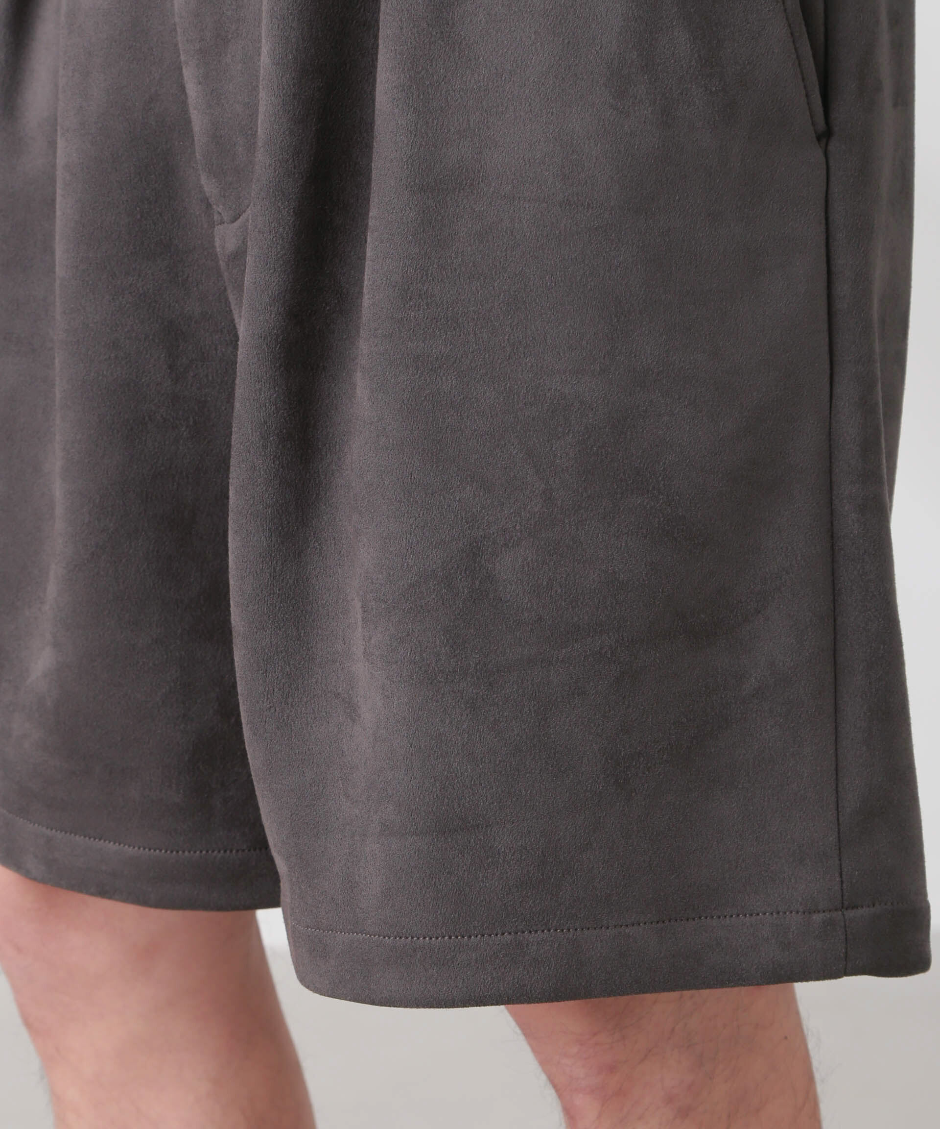 nano･universe「フェイクスエード イージーショートパンツ」|チノ|