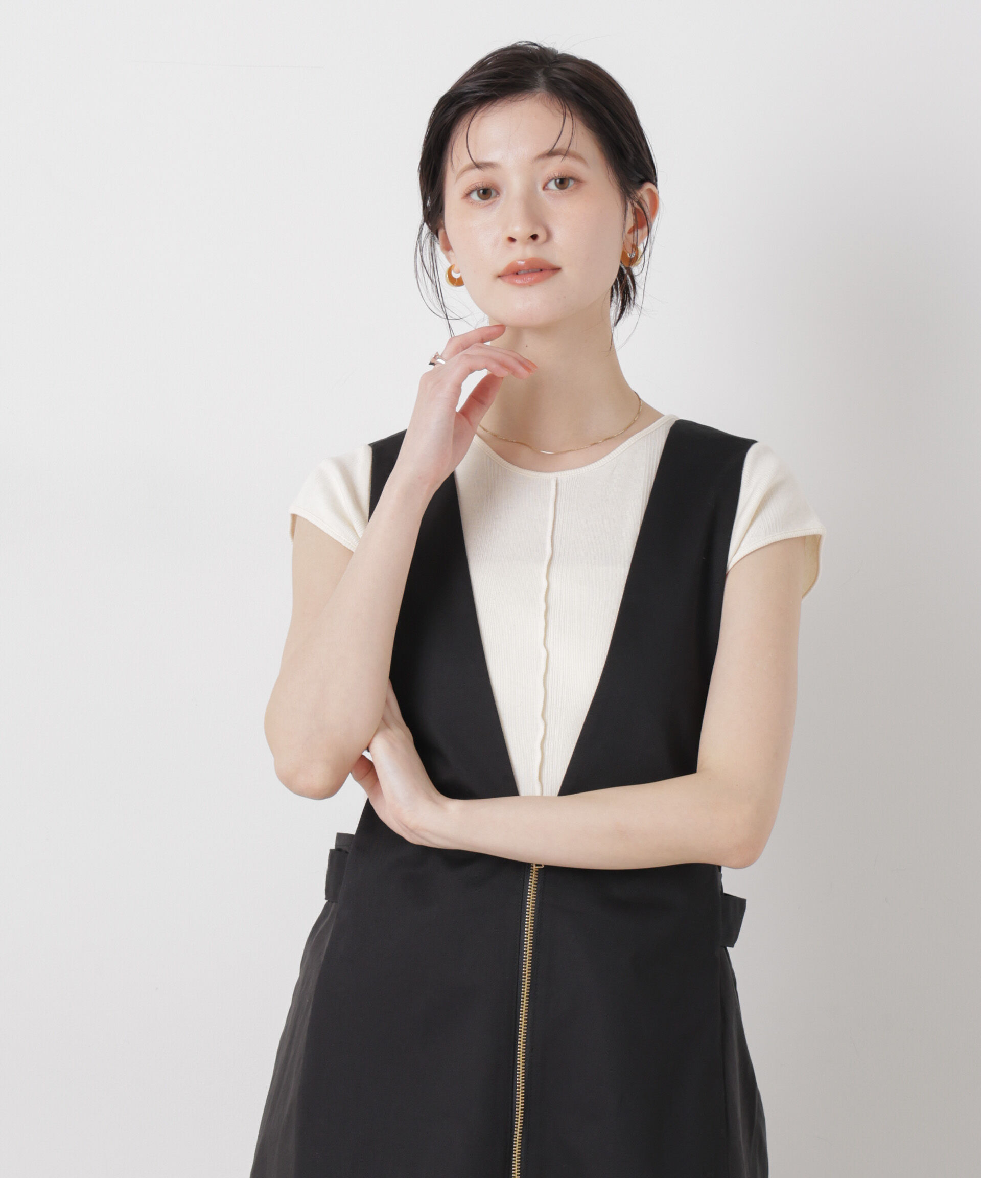 nano･universe「Robert P. Miller/Prib Slit S/S tee」|Tシャツ・カットソー|アイボリー7