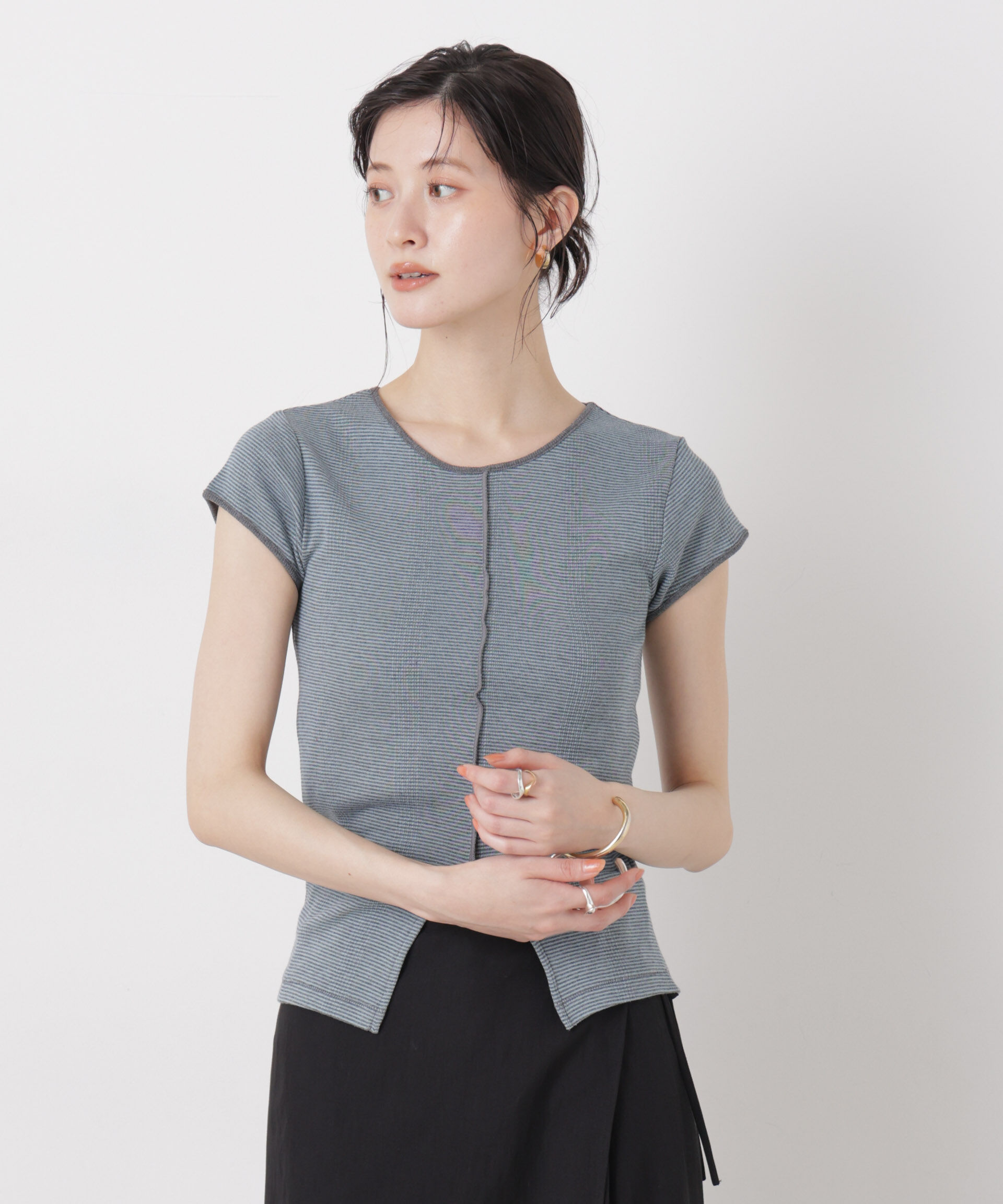 nano･universe「Robert P. Miller/Prib Slit S/S tee」|Tシャツ・カットソー|パターン1