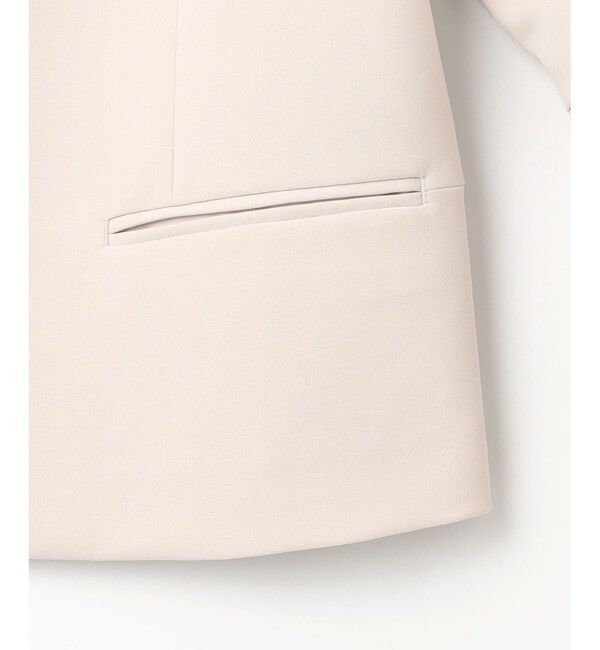 組曲「【KUMIKYOKU NAVY】コンフォータブルドレープ フレアスリーブジャケット」|ノーカラージャケット|