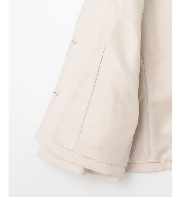 組曲「【KUMIKYOKU NAVY】コンフォータブルドレープ フレアスリーブジャケット」|ノーカラージャケット|