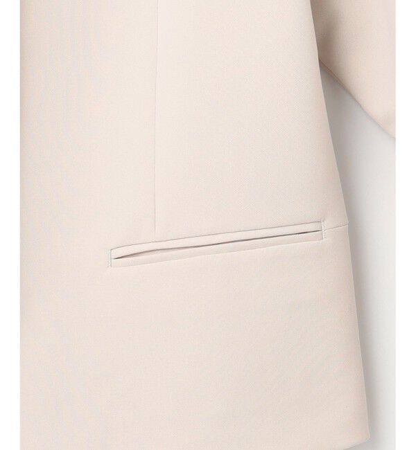 組曲「【KUMIKYOKU NAVY】コンフォータブルドレープ フレアスリーブジャケット」|ノーカラージャケット|