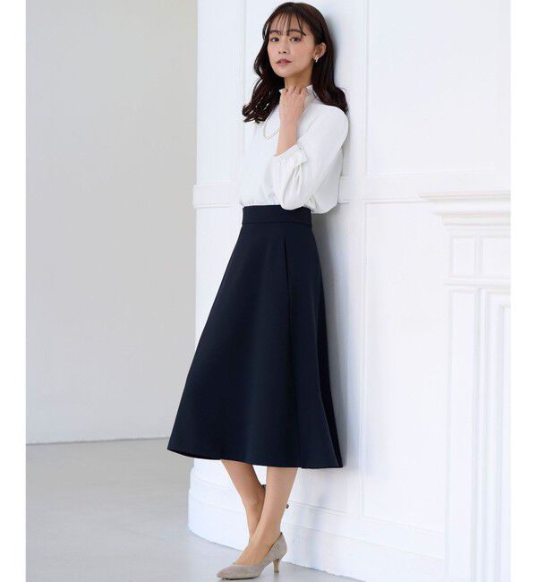 組曲「【KUMIKYOKU NAVY】ジョーゼットシフォン スタンドフリルブラウス」|シャツ・ブラウス|