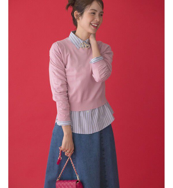 組曲「ハートボタン ニットプルオーバー」|ニット・セーター|