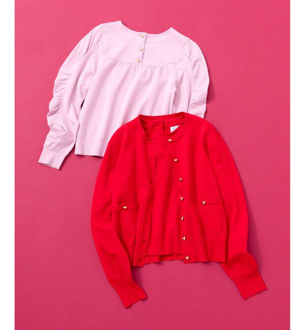 組曲「ハートボタン ニットプルオーバー」|ニット・セーター|