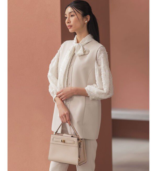 組曲「【KUMIKYOKU NAVY】コンフォータブルドレープ ジレ」|ベスト・ジレ|