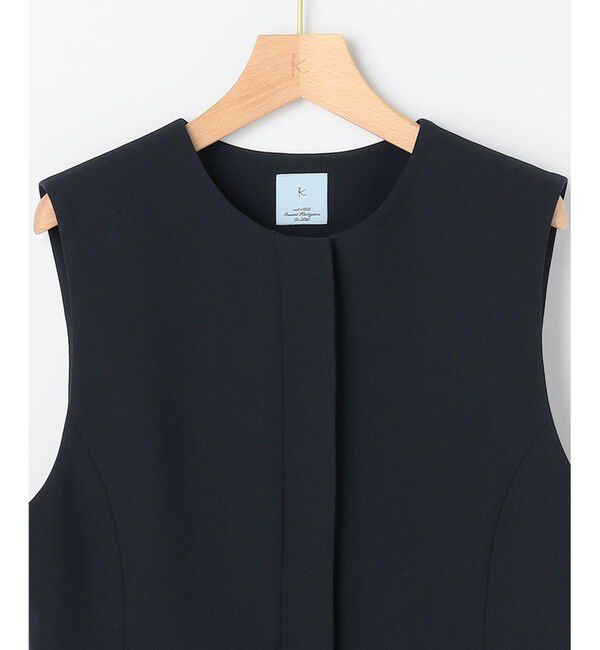 組曲「【KUMIKYOKU NAVY】コンフォータブルドレープ ジレ」|ベスト・ジレ|