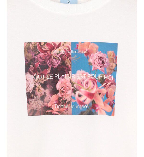 組曲「【Flower Collection】プリントロングTシャツ」|Tシャツ・カットソー|