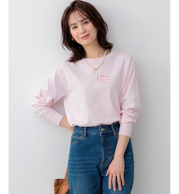 組曲「【Flower Collection】プリントロングTシャツ」|Tシャツ・カットソー|