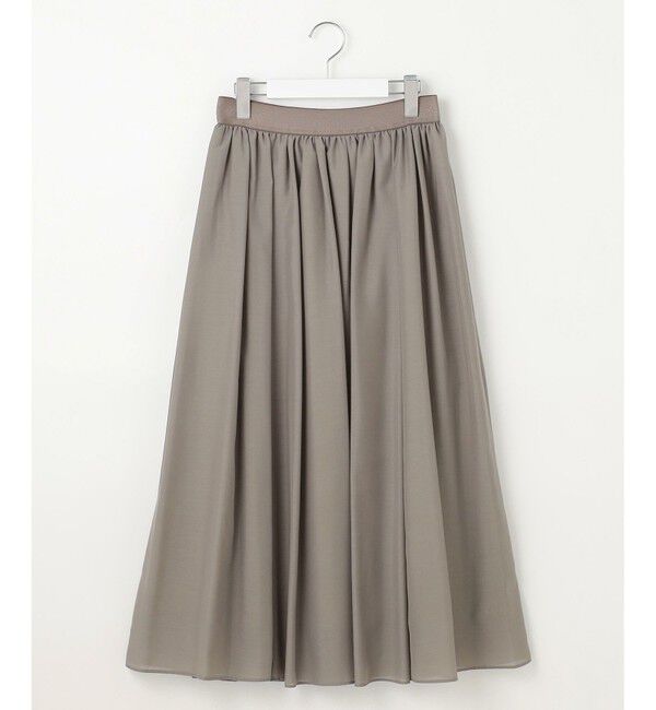 自由区「【ウエストゴム・洗える】シアーギャザー スカート」|スカート|