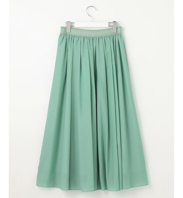 自由区「【ウエストゴム・洗える】シアーギャザー スカート」|スカート|