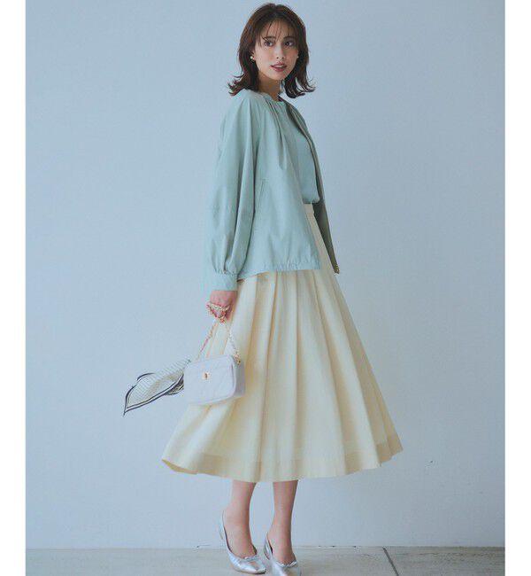 23区「【Oggi4月号掲載/洗える】ブライトツイル タック スカート」|スカート|