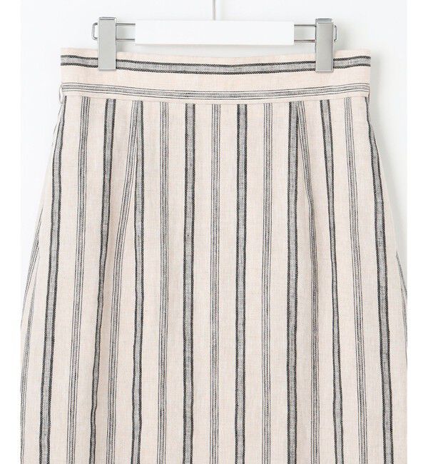 23区「【洗える】リネンストライプ Aライン スカート」|スカート|
