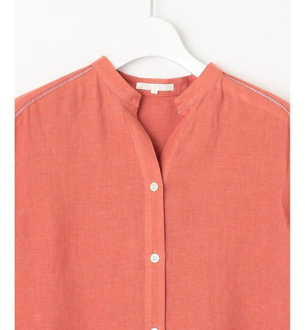 23区「【洗える】LIBECOリネン デザインスリーブ ブラウス」|シャツ・ブラウス|