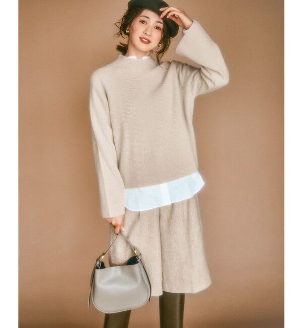 23区「【洗える】CANCLINI バンドカラー シャツ」|シャツ・ブラウス|