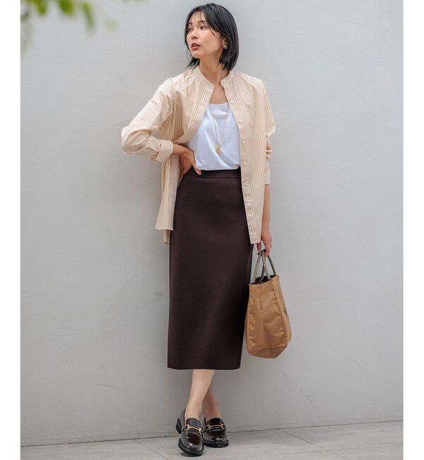 23区「【洗える】CANCLINI バンドカラー シャツ」|シャツ・ブラウス|