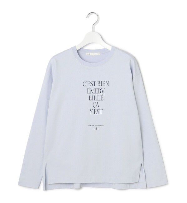 23区「【洗える】レタープリント ロンTEE」|Tシャツ・カットソー|