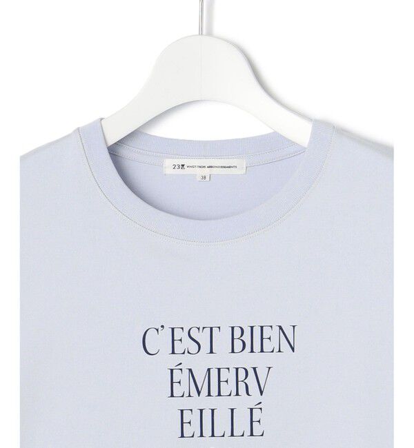23区「【洗える】レタープリント ロンTEE」|Tシャツ・カットソー|