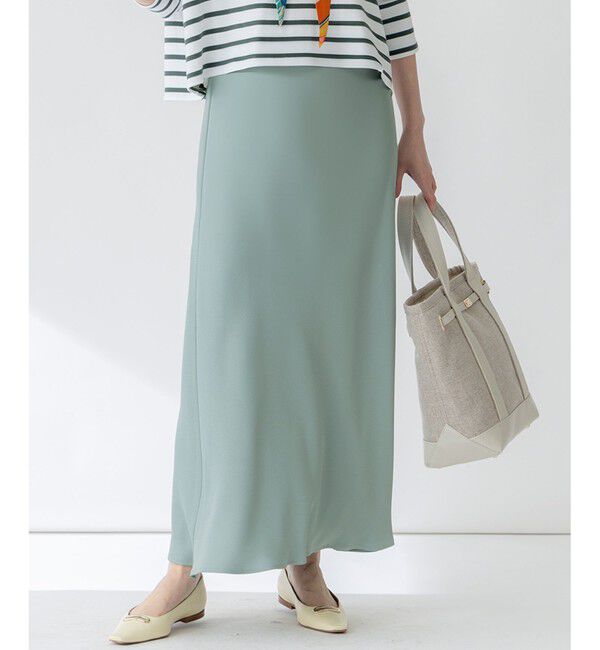 23区「【吸水速乾/防シワ】ジョーゼットサテン ナロー スカート」|スカート|ﾗｲﾄｸﾞﾘ