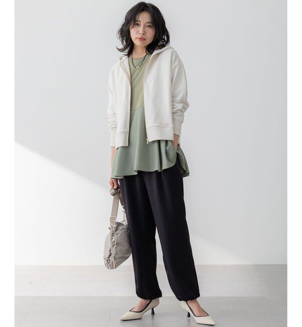 23区「【防シワ性/吸水速乾】ジョーゼットサテン ジョグパンツ」|その他|