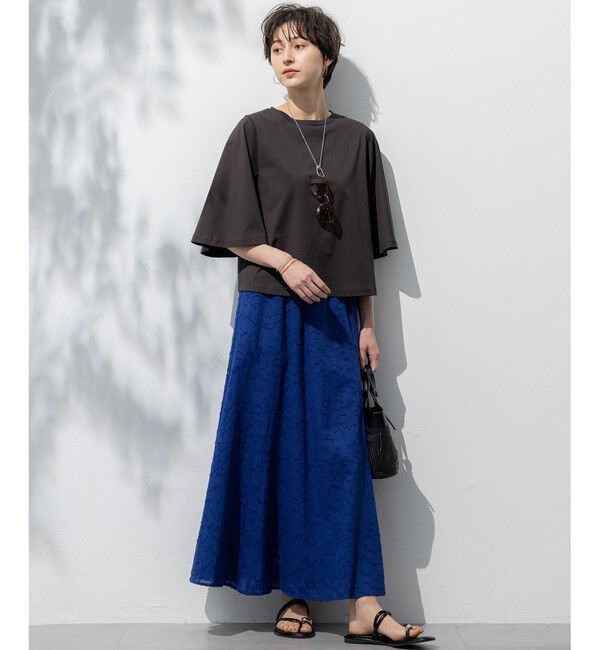 23区「【洗える】ハイエンド フレアスリーブ Tシャツ」|Tシャツ・カットソー|