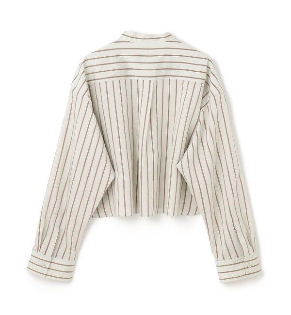 BEIGE,「【洗える】KNOX / ショート丈バンドカラーシャツ」|シャツ・ブラウス|