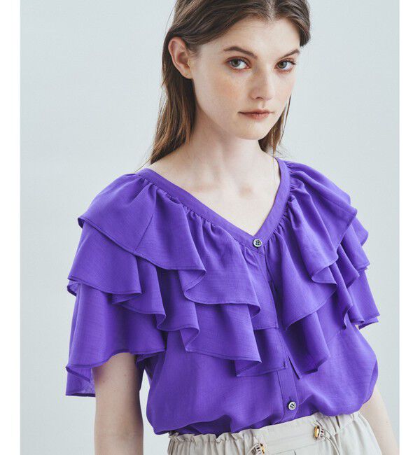 Grace Class「シアーフリルカラーブラウス」|シャツ・ブラウス|