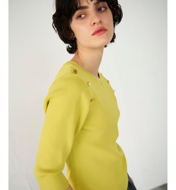 Diagram「メタル釦リブニットトップ」|ニット・セーター|