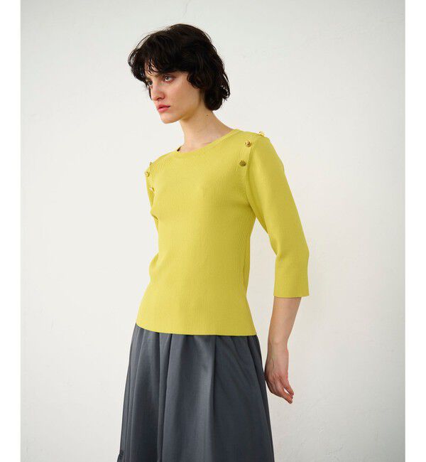 Diagram「メタル釦リブニットトップ」|ニット・セーター|