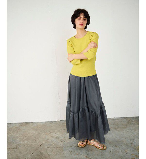 Diagram「メタル釦リブニットトップ」|ニット・セーター|