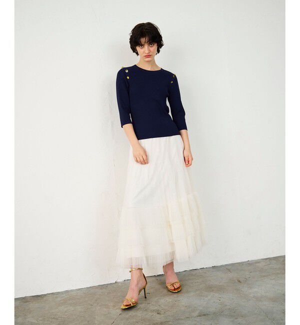 Diagram「メタル釦リブニットトップ」|ニット・セーター|