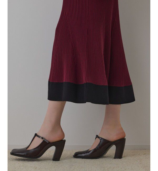 GRACE CONTINENTAL「バイカラーニットワンピース」|ワンピース|